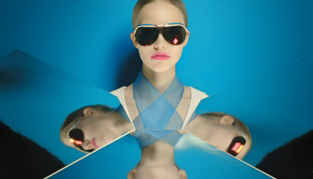 Саша Лусс в рекламной кампании очков Dior