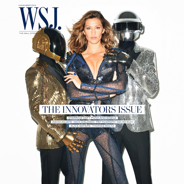 Жизель Бундхен и Daft Punk на обложке WSJ.