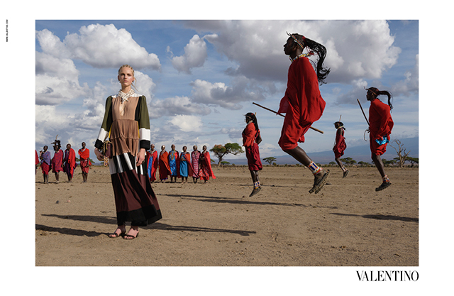 Масаи и Африка в рекламной кампании Valentino