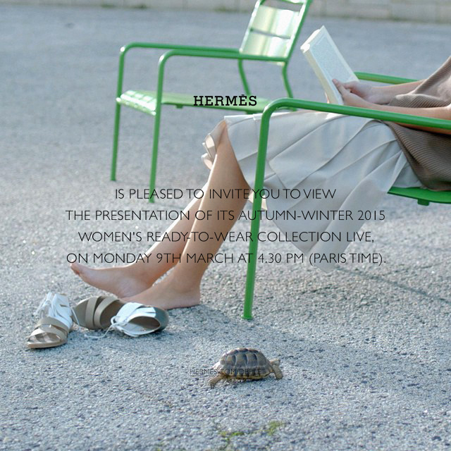 Прямая трансляция показа Hermès, осень-зима 2015