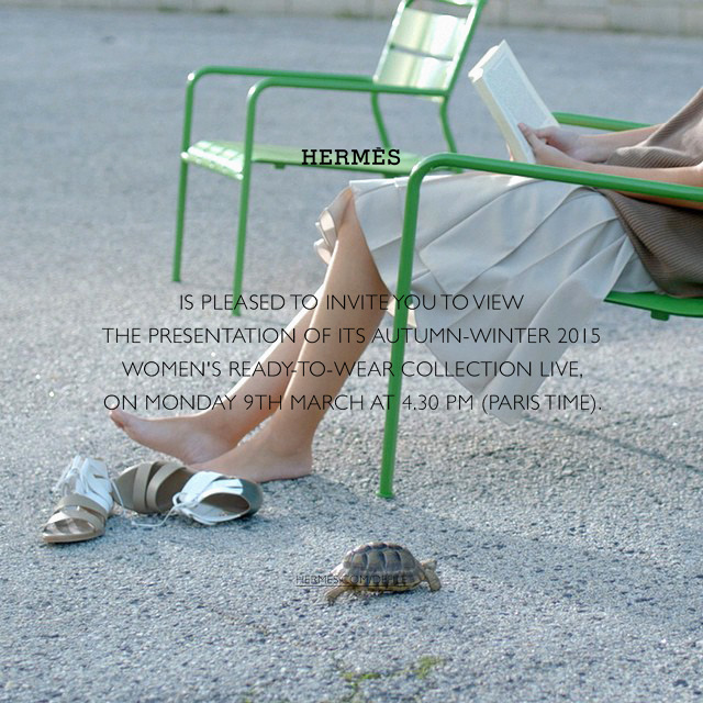 Прямая трансляция показа Hermès, осень-зима 2015