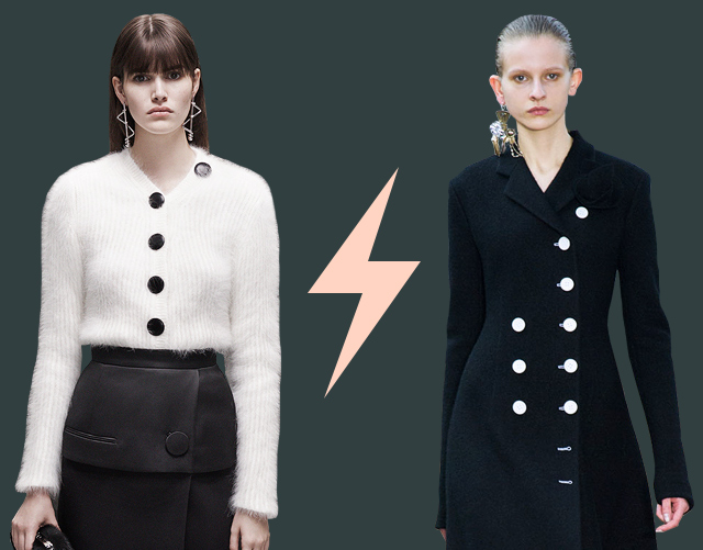 Голосование: асимметричные пуговицы Balenciaga VS Céline