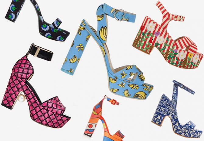 На заметку: узорные босоножки на платформе