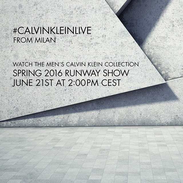 Прямая трансляция мужского показа Calvin Klein Collection, весна-лето 2016