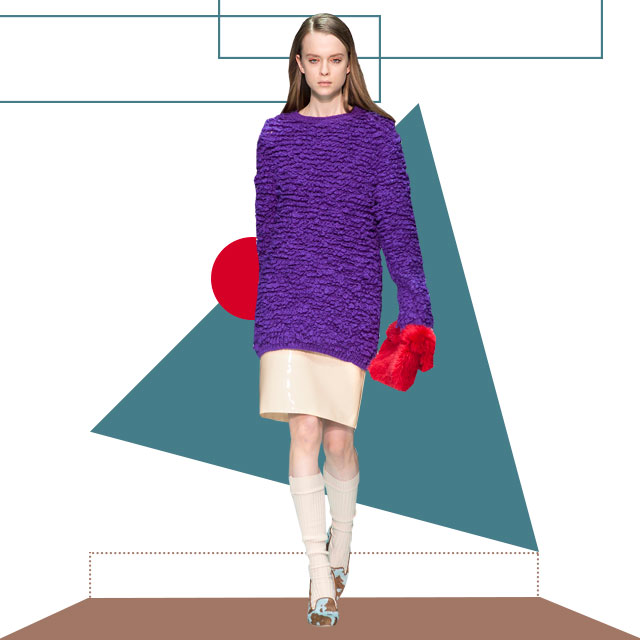 На заметку: платье-свитер + юбка