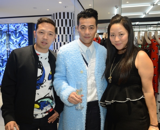 Умберто Леон и Кэрол Лим на открытии Kenzo в Гонконге