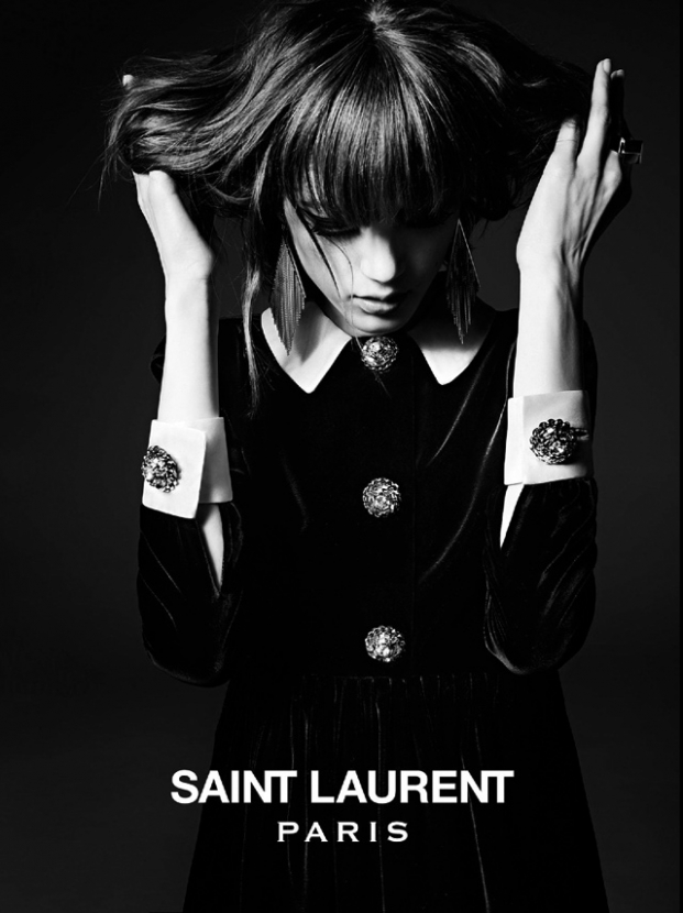 Новая русская: Валерия Кауфман в рекламной кампании Saint Laurent