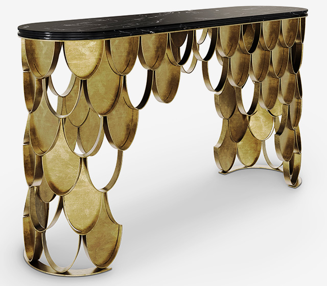 В чешуе, как жар горя: консоль от Brabbu Design