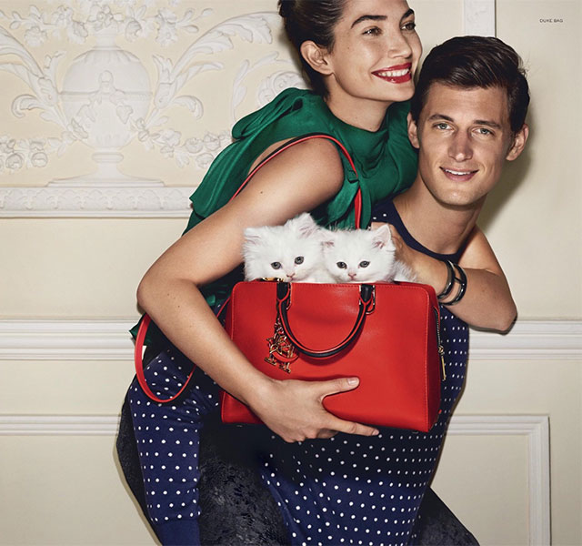 Первый взгляд: Карли Клосс и Лили Олдридж для Carolina Herrera