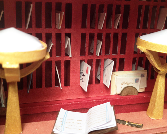 Бумажные мини-диорамы по фильмам Уэса Андерсона