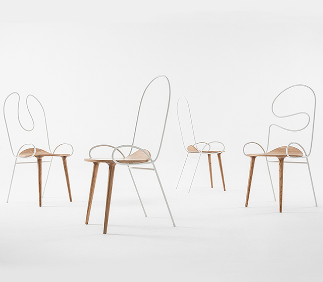 Девичьи изгибы: стулья от Atelier Deshaus