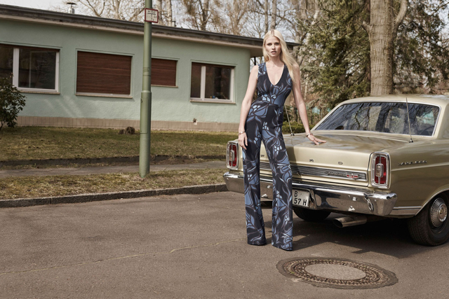 Лара Стоун в рекламной кампании новой коллекции H&M