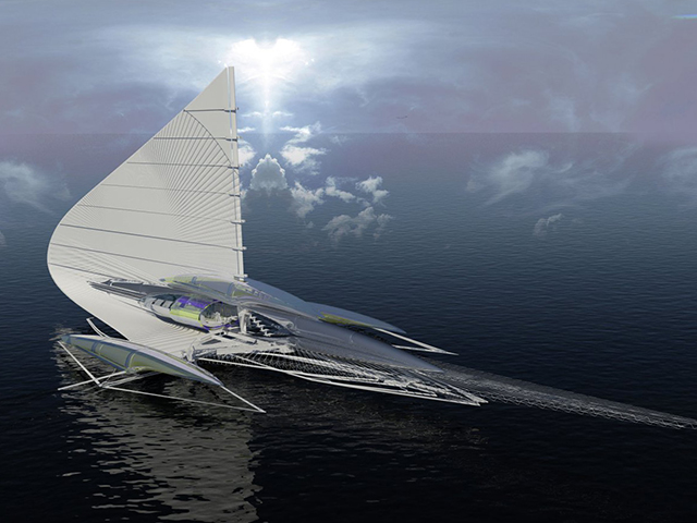 Футуристичный дизайнер Марго Красоевич представила концепт яхты будущего