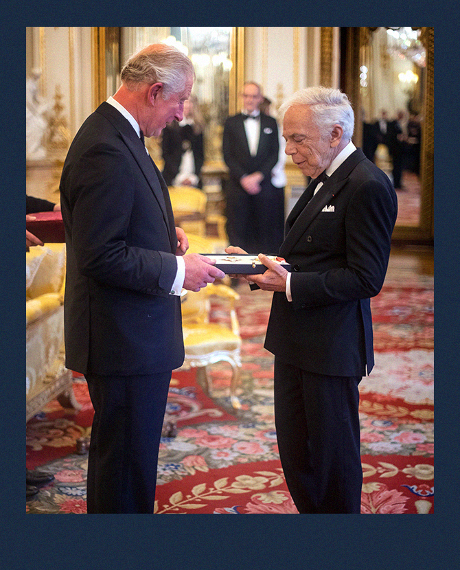 Принц Чарльз вручил Ральфу Лорену орден Британской империи