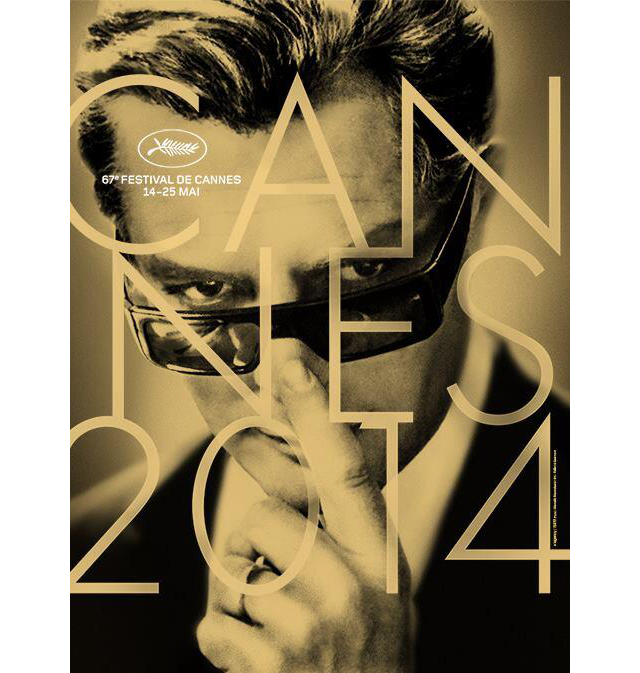 Марчелло Мастроянни на постере 67-го Каннского кинофестиваля