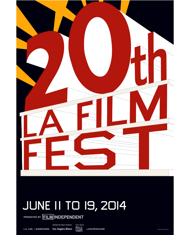 Постер Эда Рушея для кинофестиваля в Лос-Анджелесе
