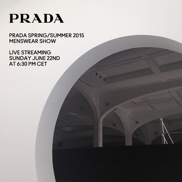 Прямая трансляция мужского показа Prada, весна-лето 2015