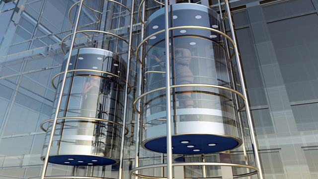 Умные лифты в лаборатории Microsoft в Редмонде