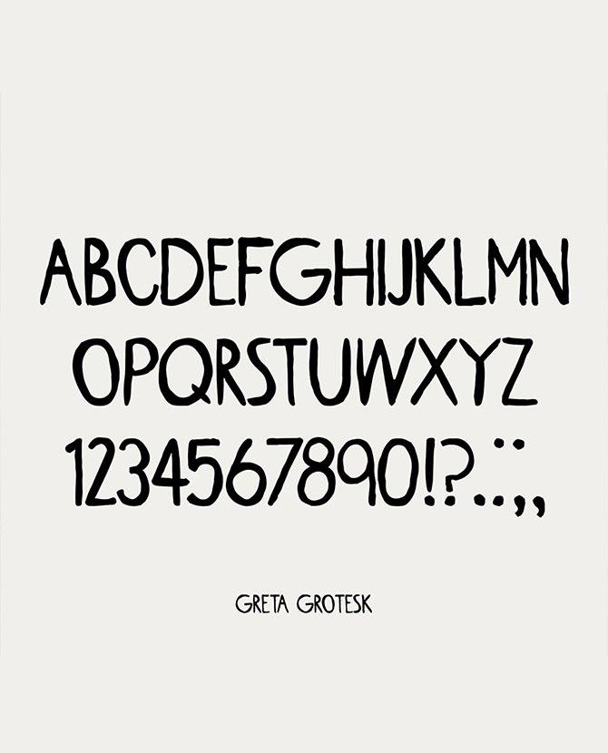 Дизайнер создал шрифт, имитирующий почерк Греты Тунберг