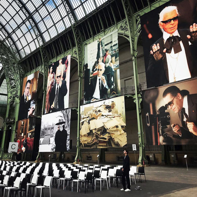 Портреты и много друзей: как проходит вечер памяти Карла Лагерфельда в Париже