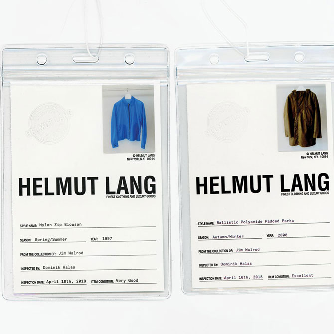 Helmut Lang будет перепродавать бывшие в употреблении вещи собственного бренда