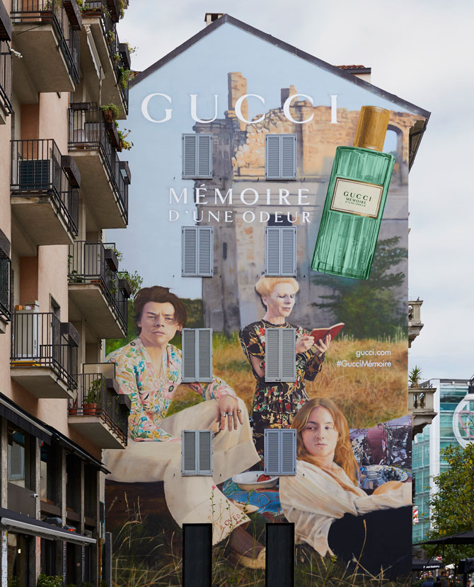 Gucci посвятил стрит-арт новому аромату Mémoire d'une Odeur