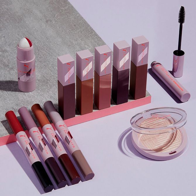 Maybelline и Puma выпускают совместную коллекцию косметики