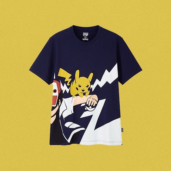 Пикачу и другие покемоны в новой коллекции футболок Uniqlo