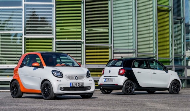 Новые мини-кары ForTwo и ForFour от компании Smart
