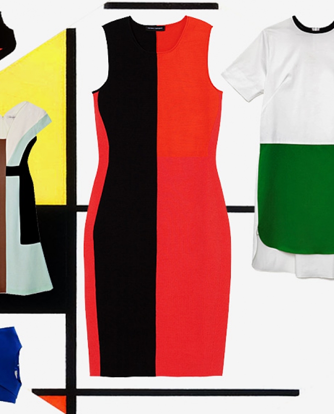 Платья с абстрактным рисунком