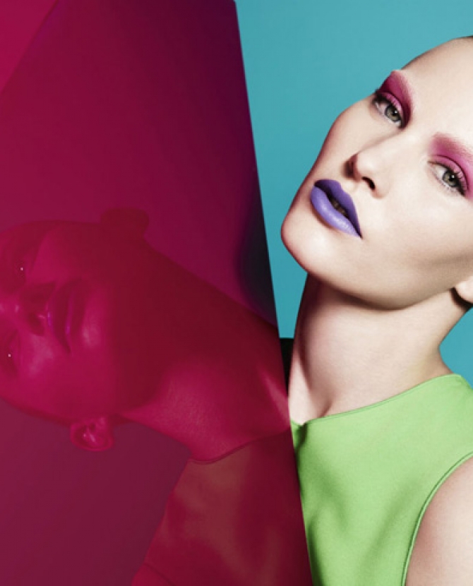 Эмили Бейкер в съемке Color Blocking