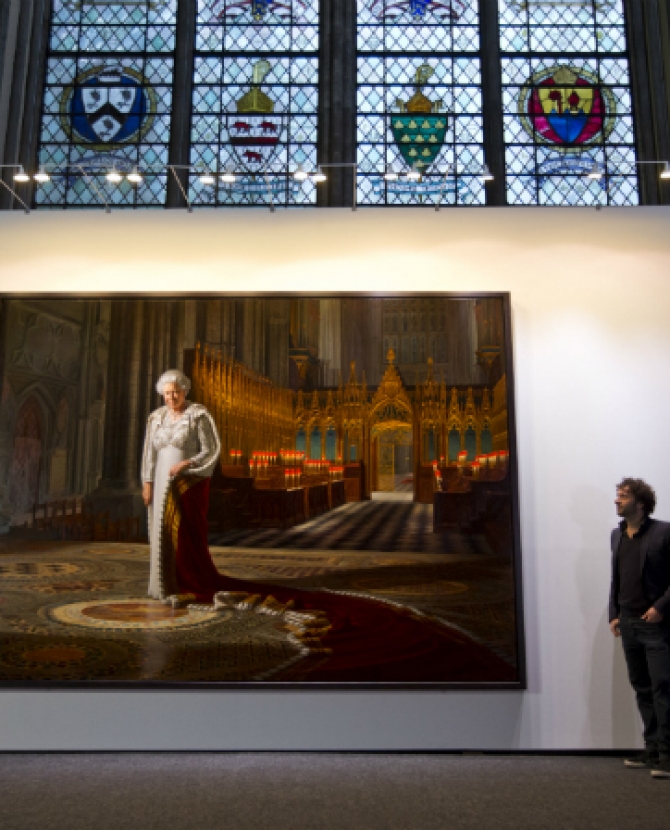 Портрет королевы испорчен в Вестминстерском аббатстве