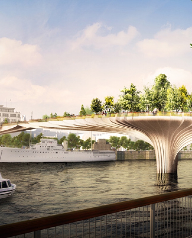 Новый пешеходный мост через Темзу
