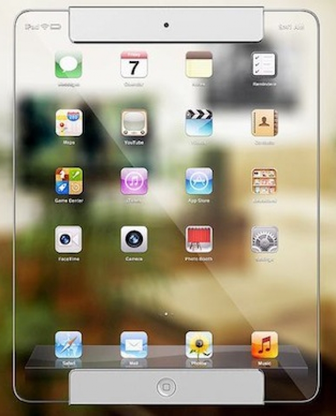 Концепт прозрачного iPad