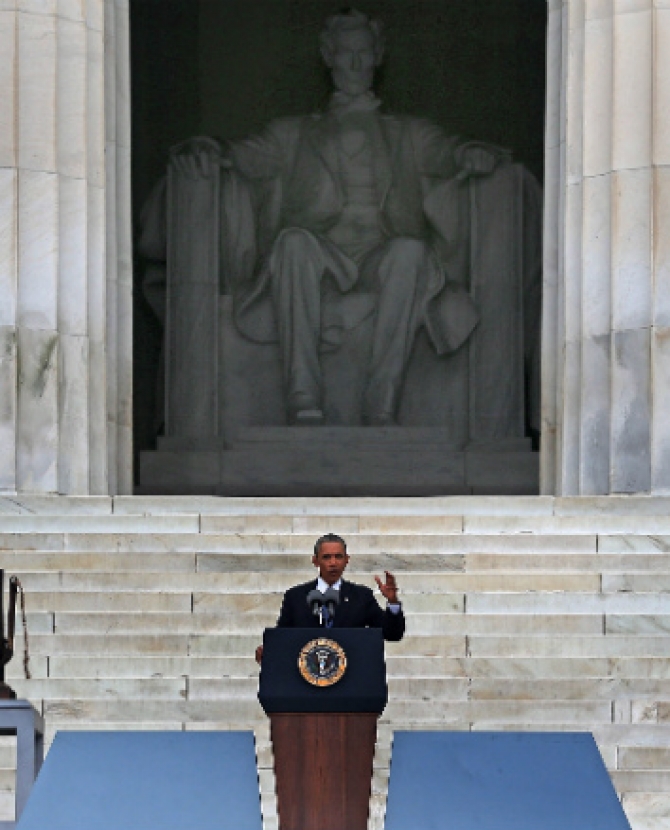 Выступление Барака Обамы в честь 50-летия \"Марша на Вашингтон\"