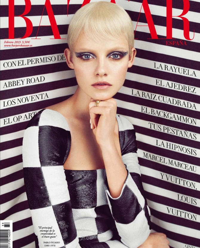 Гинта Лапина на обложке Harper's Bazaar España