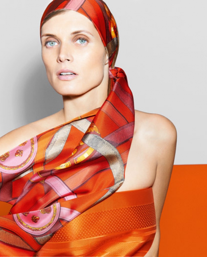 Малгосия Бела для каталога платков Hermes