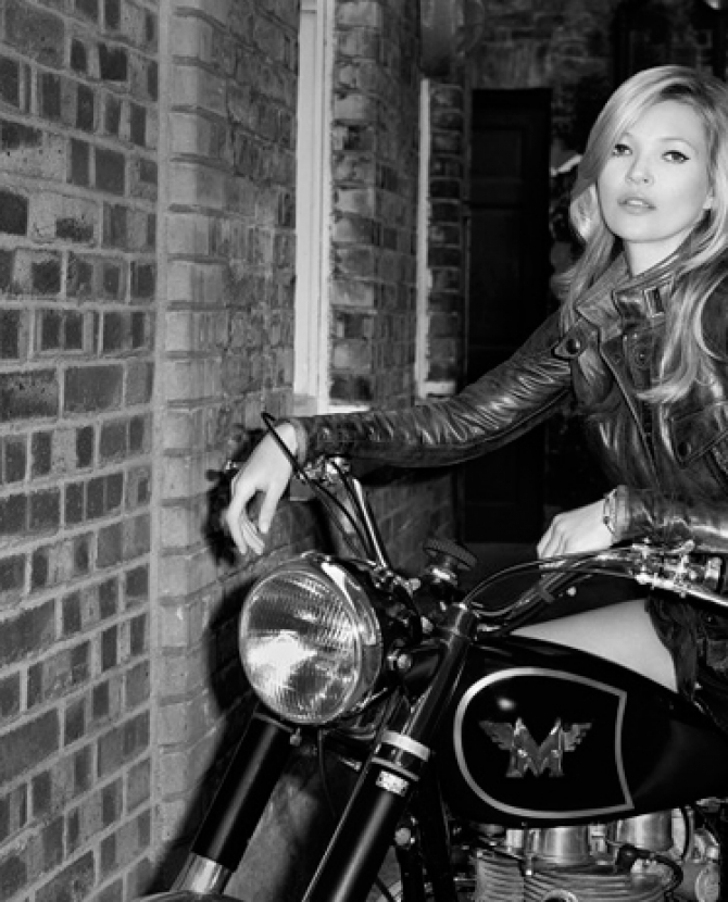 Кейт Мосс в кампании мотоциклов Matchless
