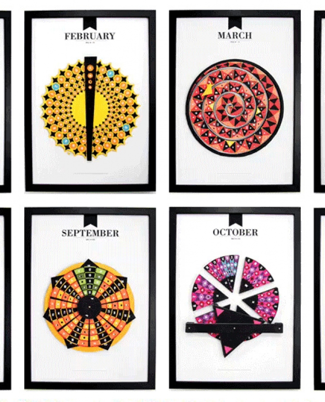 Бумажный календарь как произведение искусства