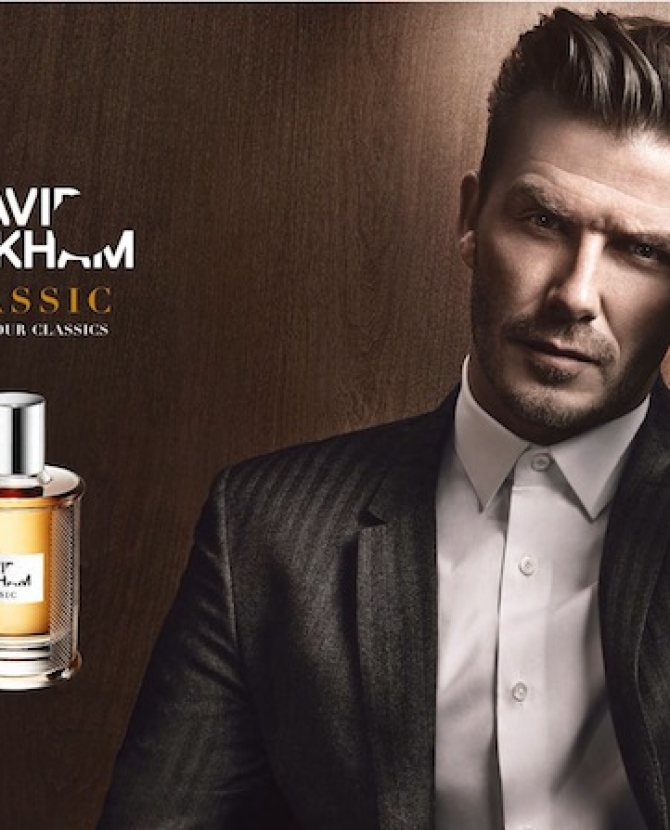 Дэвид Бекхэм в рекламе своего парфюма
