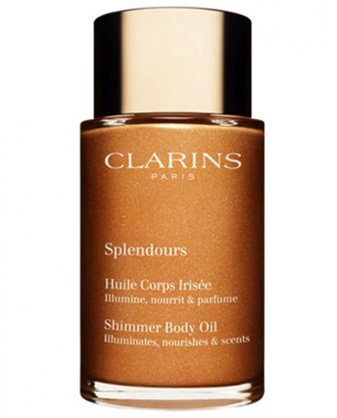 Мерцающее масло для тела Clarins