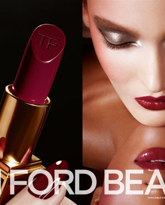 Рекламная кампания осенней коллекции макияжа Tom Ford