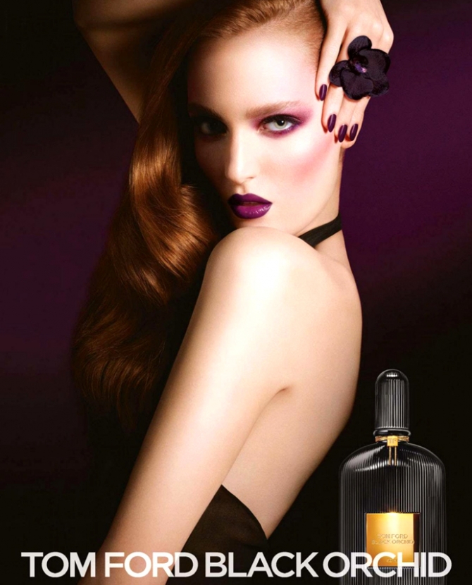 Зузана Бижох в рекламе аромата Tom Ford Black Orchid