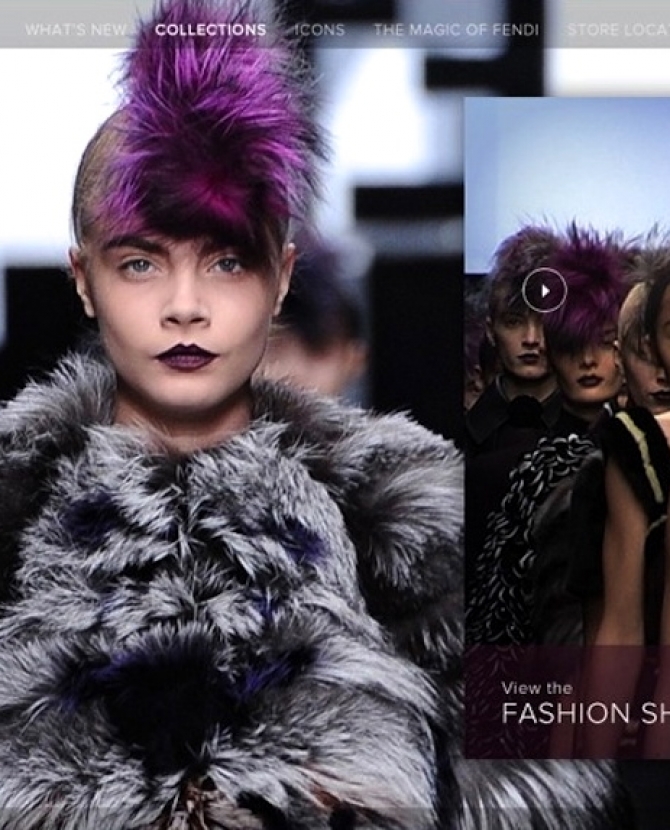 Fendi представляет обновленный сайт
