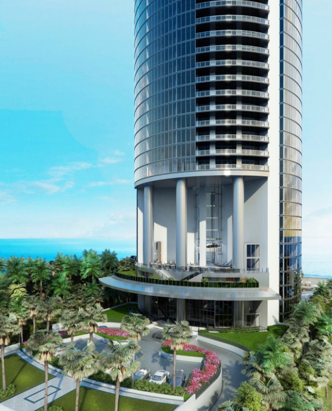 Ультрасовременная башня Porsche Design Tower в Майами