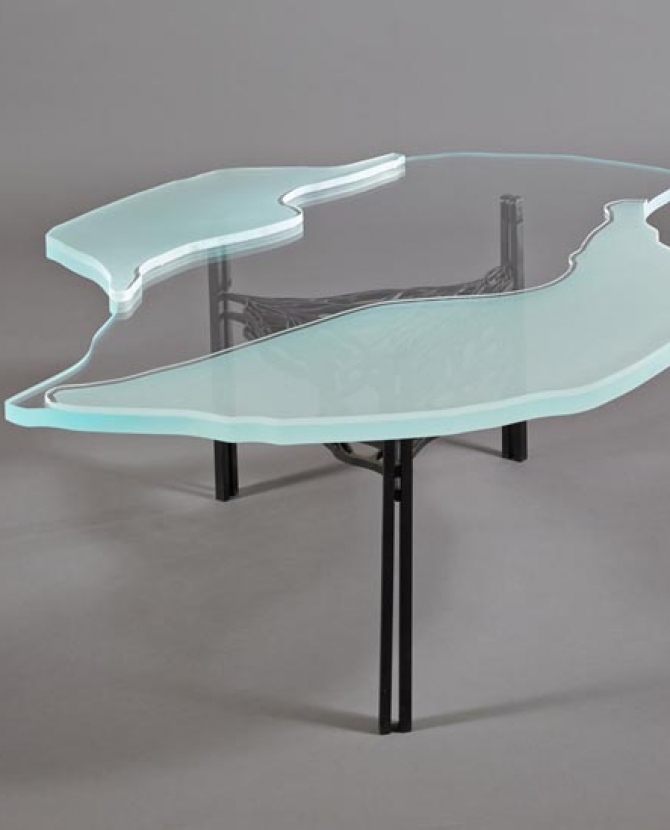 Стеклянный стол STEN