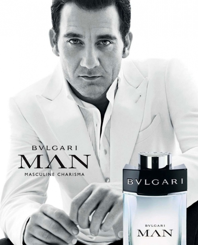 Клайв Оуэн в рекламе Bvlgari Man 