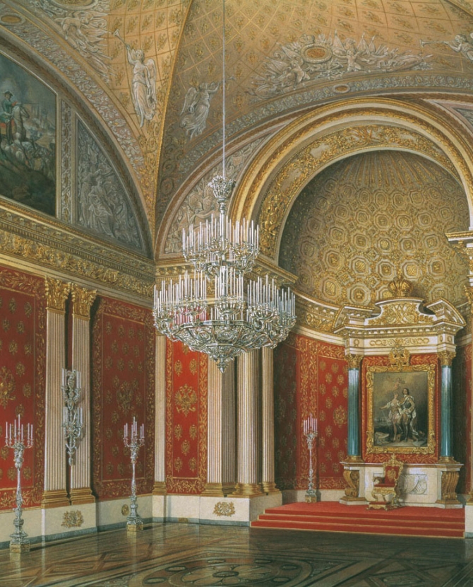 Акварельные интерьеры Эдуарда Гау