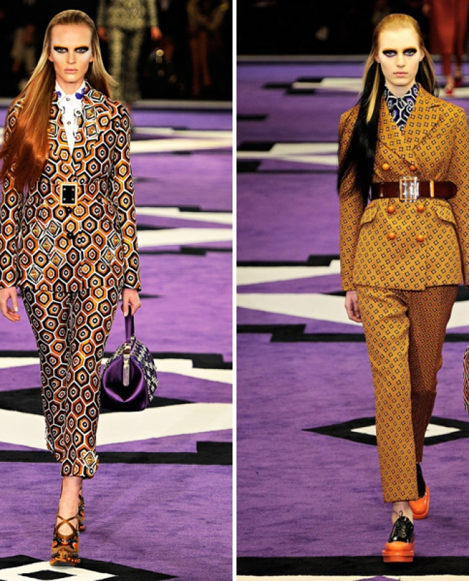 Знаковые вещи осенних коллекций: костюм Prada