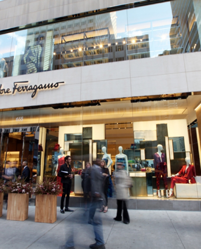 Открытие бутика Ferragamo на Пятой авеню